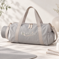 Qorvazim™ Lightweight Yoga Duffel Bag with Built-In Mat Carrier – Aesthetic Gym, Studio &amp; Weekend Travel Tote